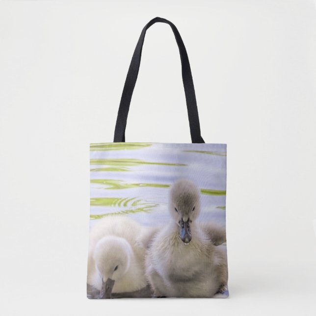 Fuzzy cygnets - tote (Front)