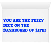 Fuzzy Dice Cards (Inside Horizontal (Bottom))