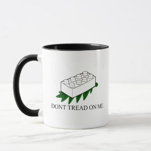 Fuzzy Express® Gadsden Flag Brick Joke Black-White Mug