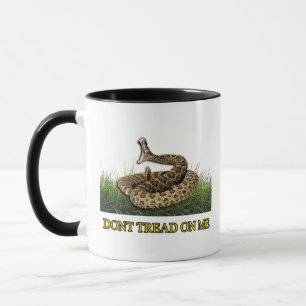 Fuzzy Express® Modern Gadsden Flag Black-White Mug