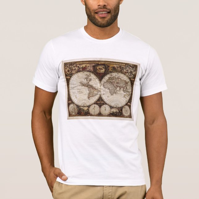 Fuzzy Express® Old Map #4 T-Shirt (Front)