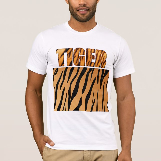 Fuzzy Express® Tiger Animal Print T-Shirt (Front)