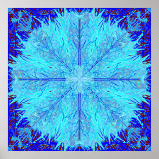 Fuzzy Flake 24x24 Print