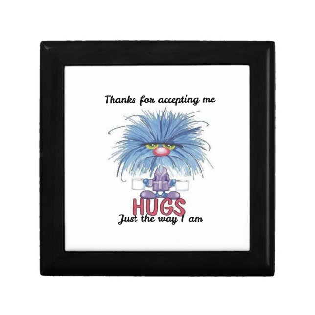 Fuzzy Hugs Trinket Box (Front)