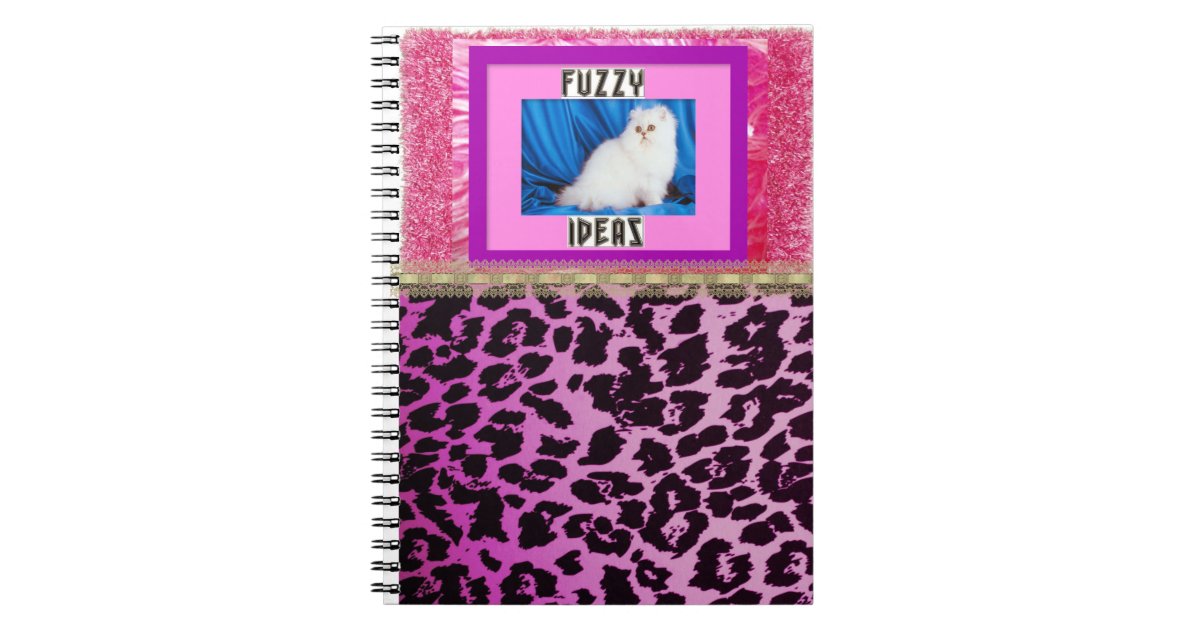 Fuzzy Ideas Cat Artwork Notebook