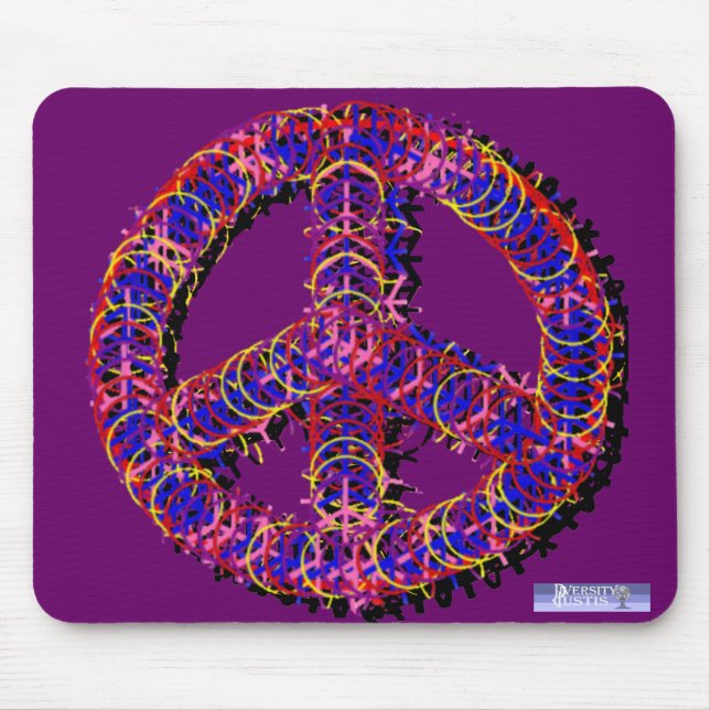 Fuzzy Peace Mousepad (Front)