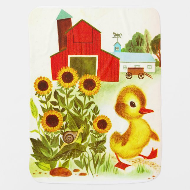 "Fuzzy Wuzzy Day" Baby Blanket (Front)