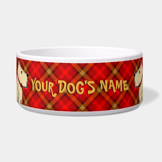 Fuzzy Wuzzy Scottish Guard (Personalized) Bowl (Front)