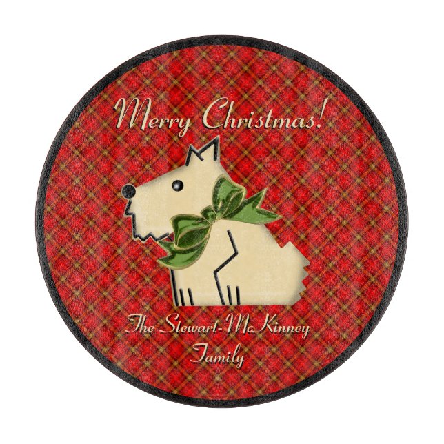 Fuzzy Wuzzy Scottish Guard (Personalized) Cutting Board (Front)