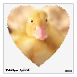 Fuzzy Yellow Duck Easter Baby Duckling Wall Sticker