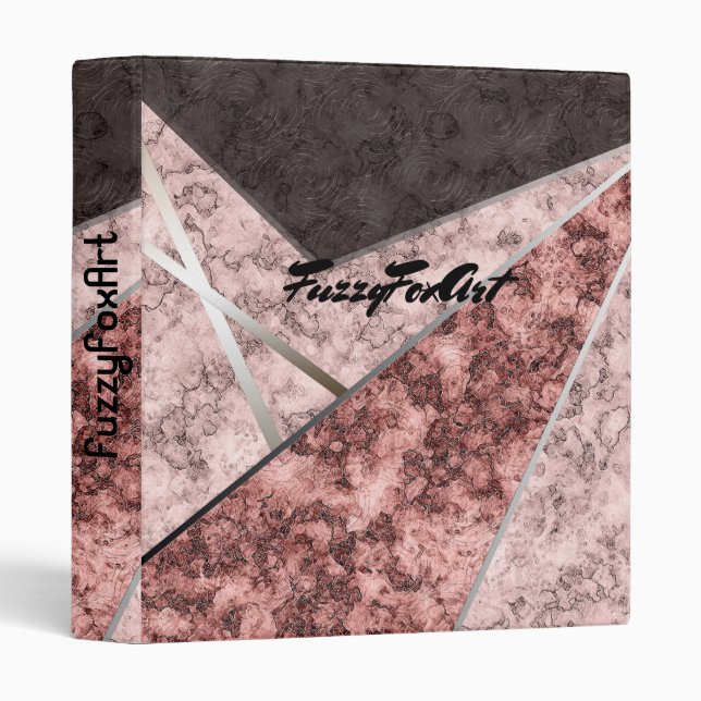 FuzzyFoxArt 3 Ring Binder (Front/Spine)