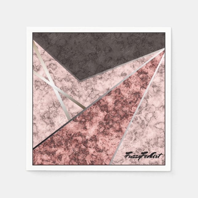 FuzzyFoxArt Paper Napkins (Front)