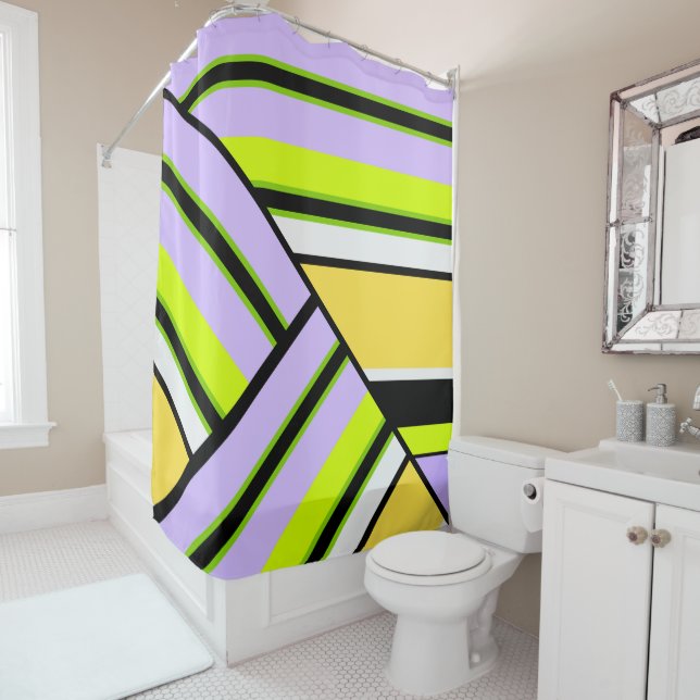 FuzzyFoxArt Shower Curtain (In Situ)