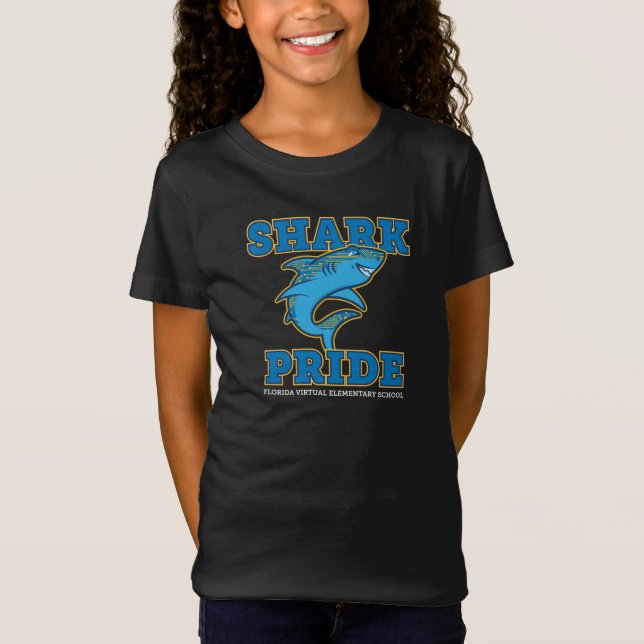 FVES Shark Pride, Black/Youth T-Shirt (Front)