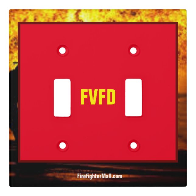 FVFD Double Light Switch Cover (Front)