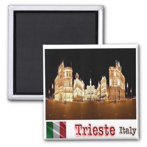 FVG024 TRIESTE Piazza Unit dItalia Fridge Magnet