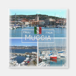 FVG032 MUGGIA, Mosaic, Italy, Fridge Magnet