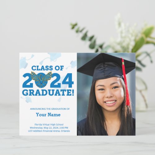 FVHS Grad Announcement Card White _ Class of 2024