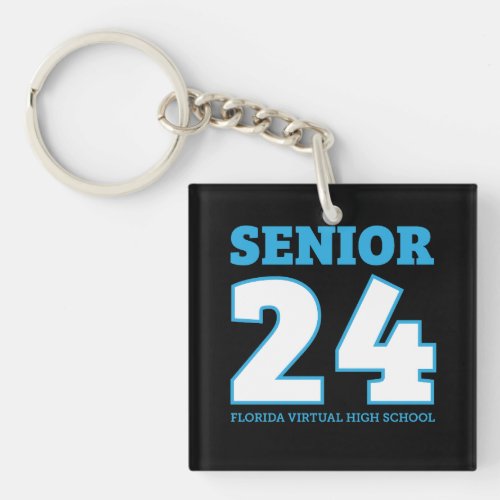 FVHS Senior 24 Keychain square black