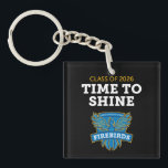 FVHS Time to Shine Keychain (Black)<br><div class="desc">Carry senior‑year pride everywhere with this square black keychain featuring the bold “Time to Shine” slogan. Sleek, durable, and easy to spot, it’s the perfect small gift or keepsake for any Florida Virtual High School senior.</div>
