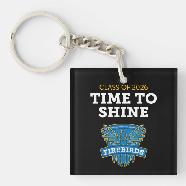 FVHS Time to Shine Keychain (Black)  (Front)