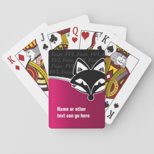 FVL Foxes customizable playing cards