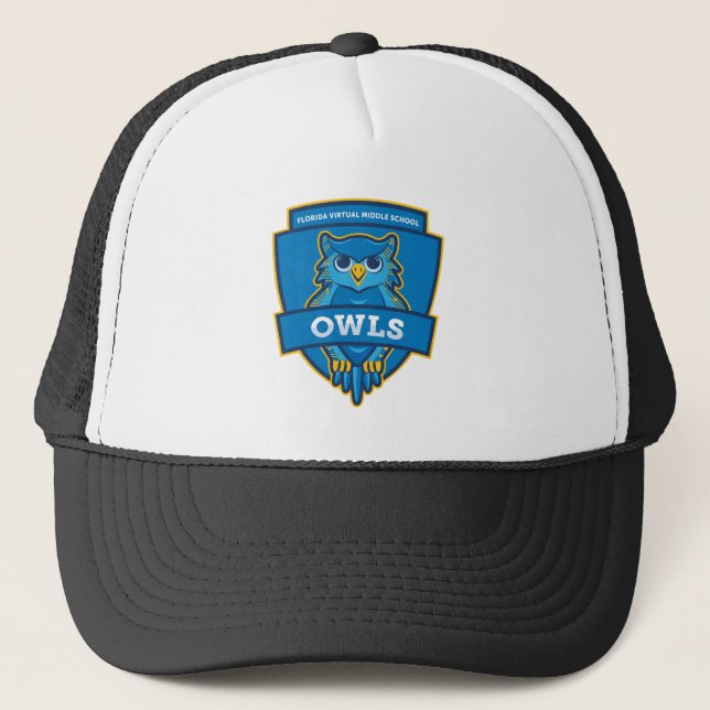 FVMS Owls Crest Trucker Hat (Front)