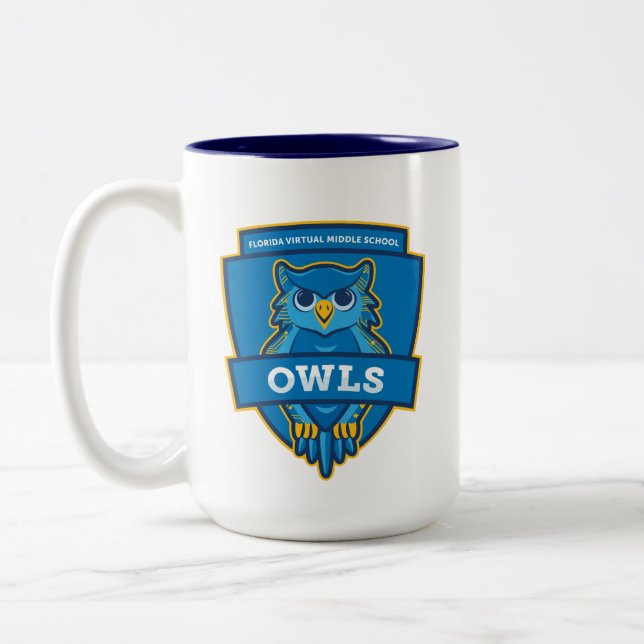 FVMS School Mug (Navy) (Left)