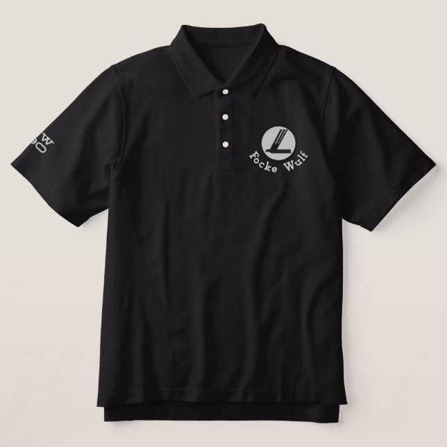 Fw190 Focke Wulf Polo T-shirt - Golf / Business (Design Front)