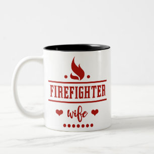 FW7 Firefighter Wife Two-Tone Coffee Mug