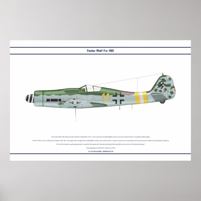 Fw-190 D-9 JG2 1 Poster (Front)