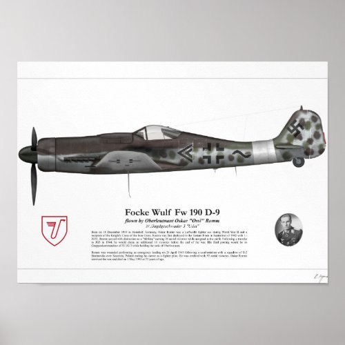 Fw 190 D_9 Oskar Romm Poster