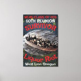 FW HG SL Survivor WLHS 50TH REUNION CLASS 1975 Canvas Print