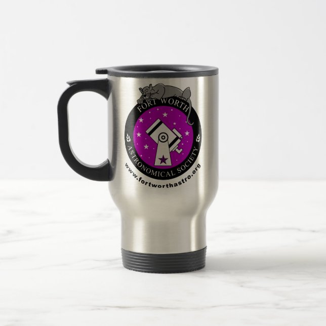 FWAS Branded 15oz Traveler/Coffee Mug (Left)