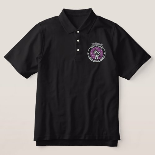 FWAS Official Logo Embroidered Polo Black