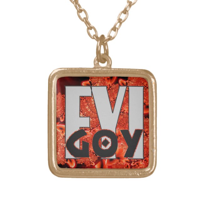 FYI: G0Y GOLD PLATED NECKLACE (Front)