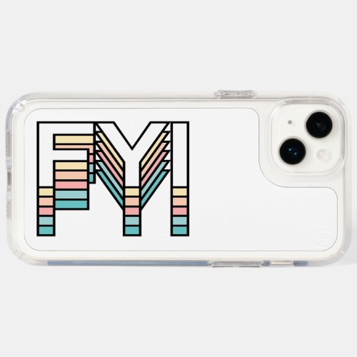 FYI Pastel Retro Aesthetic Modern Typography Speck iPhone 14 Plus Case