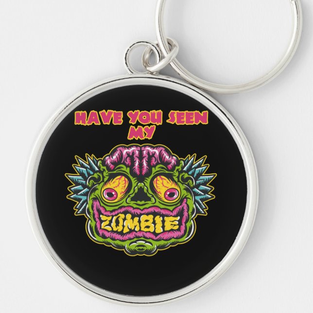 Fynny Zombie Face Keychain (Front)