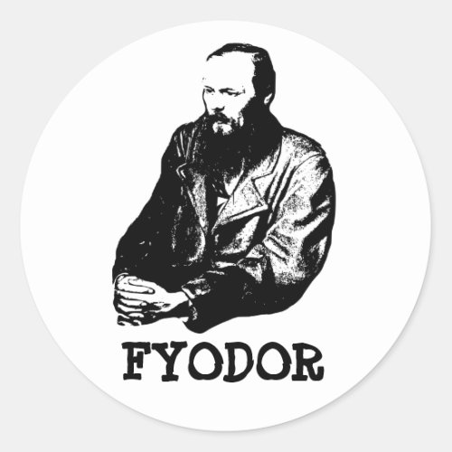 Fyodor Classic Round Sticker