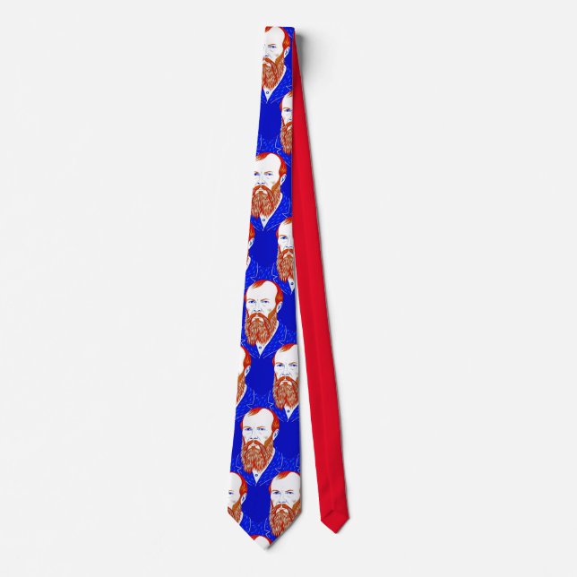 Fyodor Dostoevsky - Geometric elegant style Neck Tie (Front)