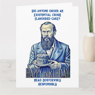 Fyodor Dostoevsky - Happy Birthday Card