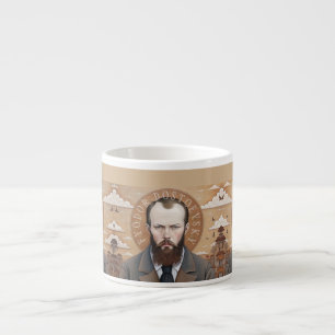 Fyodor Dostoevsky, Saint Dostoyevsky portrait Espresso Cup