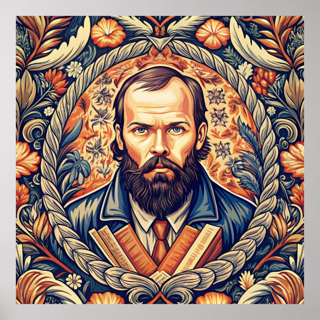 Fyodor Dostoyevsky - Russian Literature Poster (Front)
