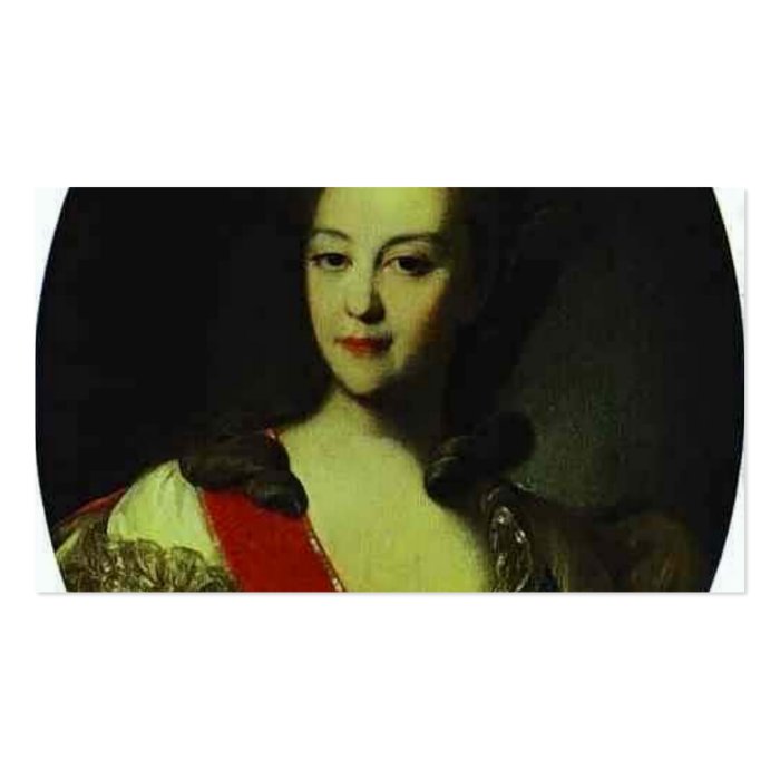 Fyodor Rokotov  Portrait of Countess Ekaterina Business Card