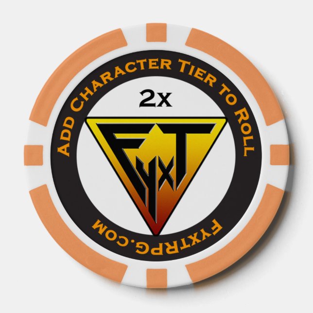 Fyxt RPG +2 Player Reward Token Poker Chips (Front)
