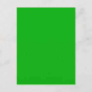 G05 Green Color Postcard