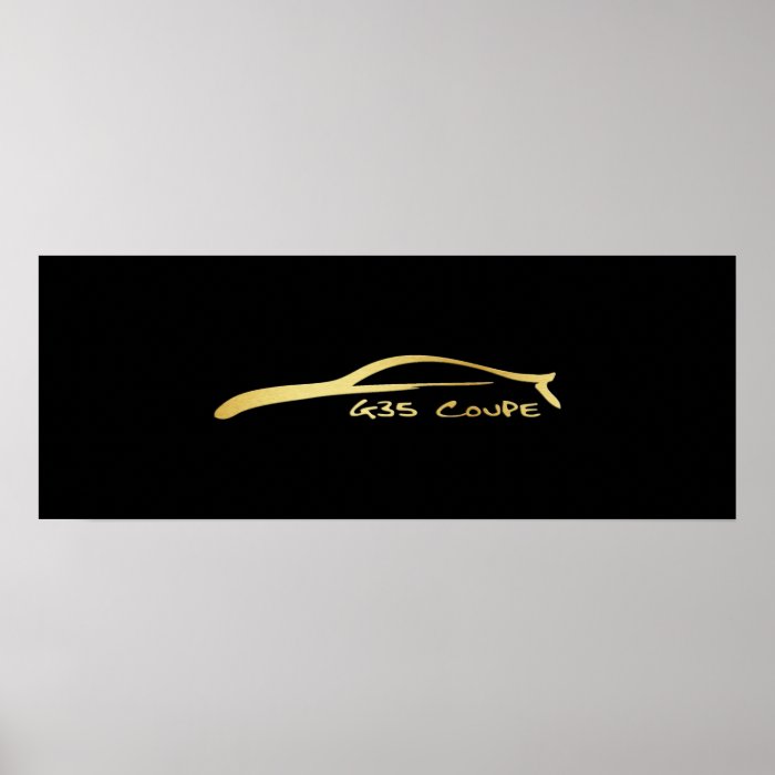 G35 Brush Stroke   Gold Print