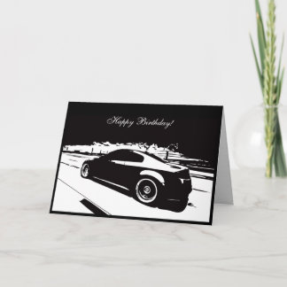 G35 Coupe Car themed Birthday Card