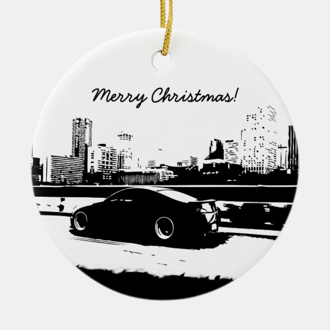 G35 Coupe Rolling shot Christmas Ornament (Front)