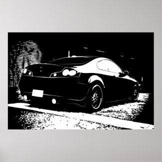 G35 Rear View Parking Structure shot Poster